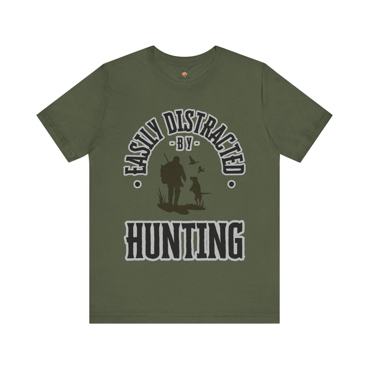 Easily Distracted by Hunting Tee, Duck Hunting T-Shirt, Funny Hunting Shirt, Gift for Hunting Enthusiasts, Perfect for Camping