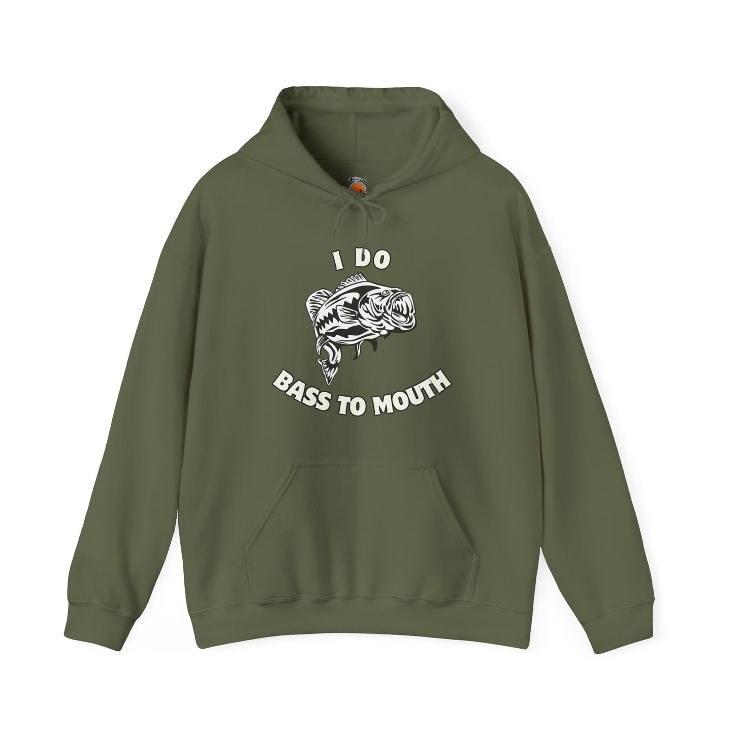 Funny Fishing Hoodie - I Do Bass To Mouth Sweatshirt, Gift for Anglers, Fishing Outfit, Hooded Pullover, Fathers Day Gift