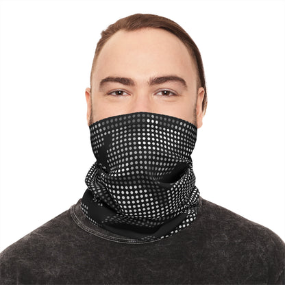 Black & Gray Camo Neck Gaiter – Lightweight Sun Protection for Fishing & Outdoor Use