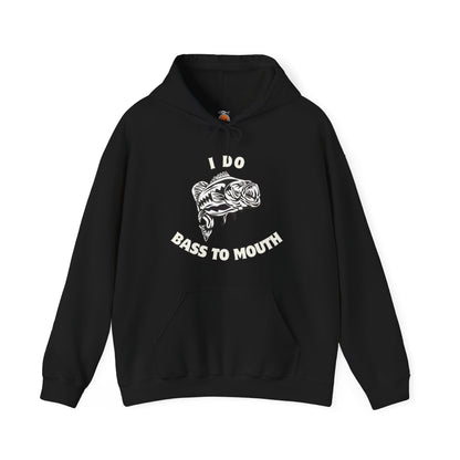 Funny Fishing Hoodie - I Do Bass To Mouth Sweatshirt, Gift for Anglers, Fishing Outfit, Hooded Pullover, Fathers Day Gift