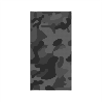 Black & Gray Camo Neck Gaiter – Lightweight Sun Protection for Fishing & Outdoor Use